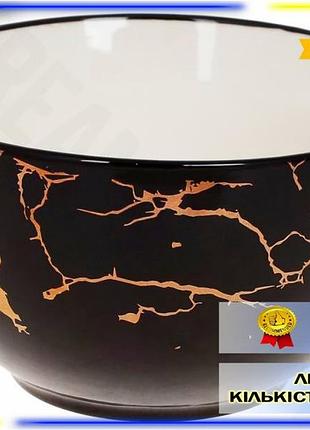 Dm набір 6 піал специфікація 2.2 чорний мармур 700мл порцеляна для сервірування столу посуд для подачі spe|lz