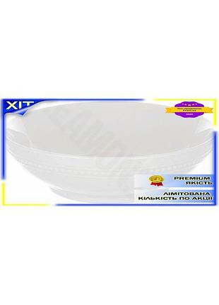 Dm набір 4 фарфорових специфікація 2.2 салатників valencia 1800мл білий для сервірування столу посуд д spe|lz