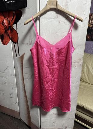 Пеньюар атлас шёлк майка бельевой стиль
