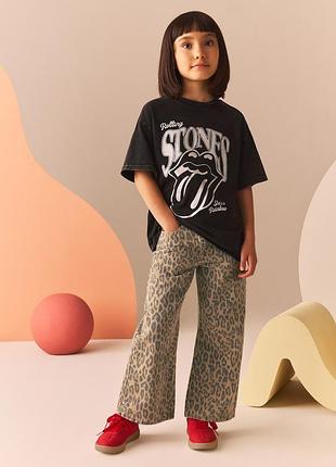 Дитячі джинси на дівчину 6-7років next прінт леопард