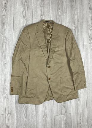 Burberry sport coat suit blazer linen bambus size 54 піджак жакет блейзер