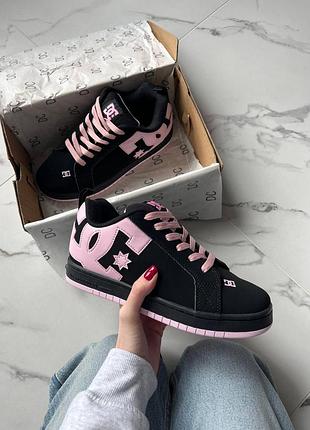 Кросівки dc court graffik black pink      арт 6010