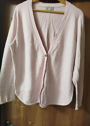 Ніюно-рожева кофтинка на гудзиках,23-кашемір, вовна