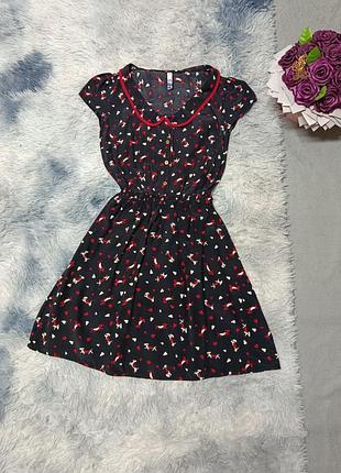 Летнее платье сарафан принт собачки 44 р
