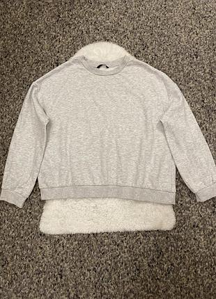 Сірий світшот на флісі 111225