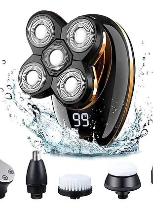 Бритва для гоління електрична, бритва для гоління чоловіча, бритва для бороди та голови (5в1), nst