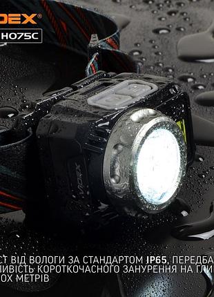 Налобний ліхтар з акумулятором для полювання 550 lm 5000 k, nst