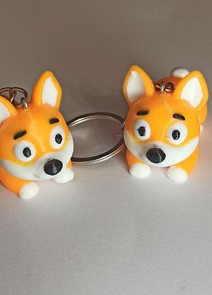 🐶 яскравий брелок «коргі» — твій кишеньковий улюбленець (3d-друк)
