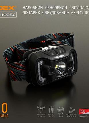 Фонарь головной аккумуляторный, фонарь налобный аккумуляторный светодиодный легкий 310lm 5000k, nst