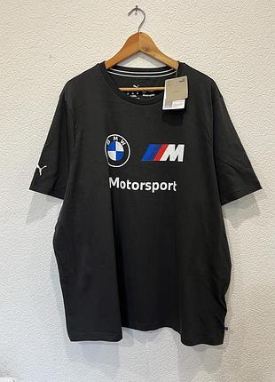 Puma bmw чоловіча чорна футболка гоночна