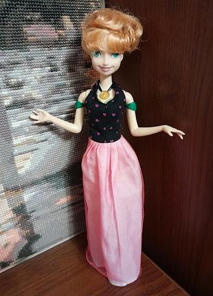 Кукла музыкальная анна ледяное сердце mattel дисней