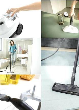Вертикальний ручний відпарювач-парогенератор для одягу karcher, nst 5