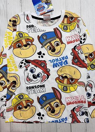 Якісний лонгслів з щенячим патрулем для хлопчика