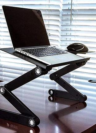 Складной столик с кулером для ноутбука, портативная подставка для ноута, nst