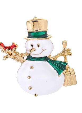 Брош dobroznak merry christmas and happy new year (8185)