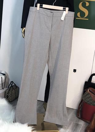 Брюки сірі жіночі zara брюки з розрізами