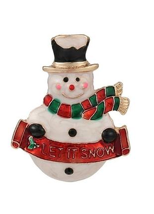 Брош dobroznak merry christmas and happy new year (8191)