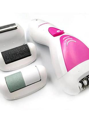 Эпилятор женский для лица и линии бикини (4в1), бритва женская электрическая для тела, nst
