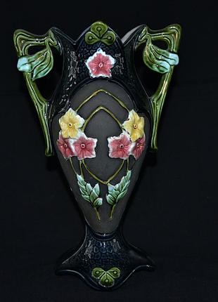 Ваза майоліка, модерн, початок 20 століття.