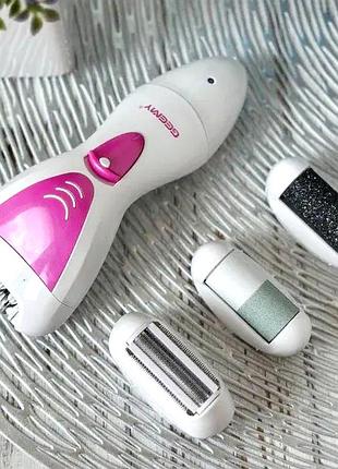 Женский триммер для бикини и интимной стрижки (4в1), женский аккумуляторный эпилятор для тела, nst