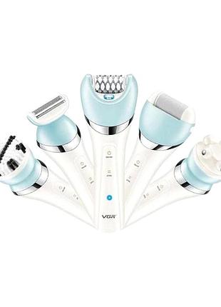 Домашній епілятор для жінок, жіночий епілятор із бритвованою насадкою (5в1), nst