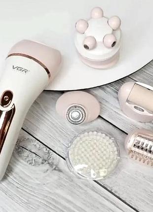 Аккумуляторный депилятор триммер для ног, профессиональный эпилятор для женского тела 6в1, nst