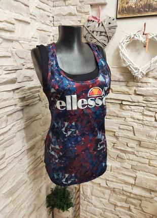 Стильна спортивна подвійна майка бокс для спорту з топом ellesse