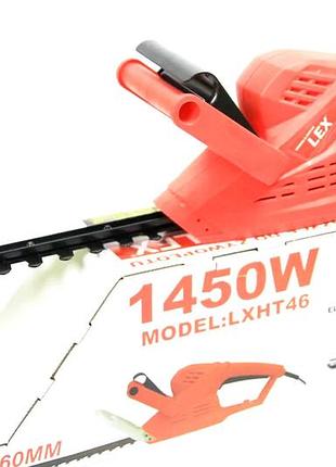 Інструмент для саду кущоріз електричний lex мережевий 1450w/460 мм, кущоріз від мережі, nst