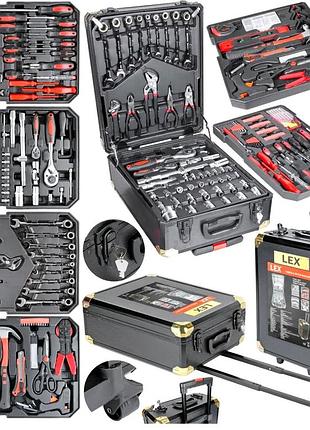 Набір головок торцевих подовжених, якісний набір інструментів для авто 186ед lex (польща), nst