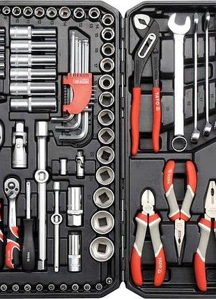 Профессиональный набор ключей для авто в кейсе 122ед yato (польша), nst