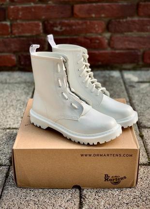 Dr. martens 1460 white lux lasd жіночі черевики мартинсы післяплата купити2 фото