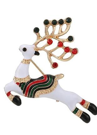 Брош dobroznak merry christmas and happy new year (8196)