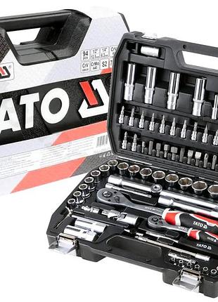 Набор головок ключей, набор головок для авто 94ед yato (польша), nst