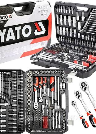 Головки для грузовиков, набор свечных головок 216ед yato (польша), набор авто чемодане, nst