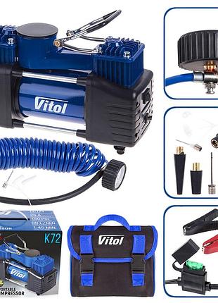 Насос з манометром для автомобіля (90 л/ 150psi/25amp), насос електричний для машини, nst