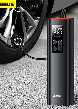 Насос для легкового автомобіля (30 л/ 150psi) baseus, насос для підкачування коліс автомобільний, nst