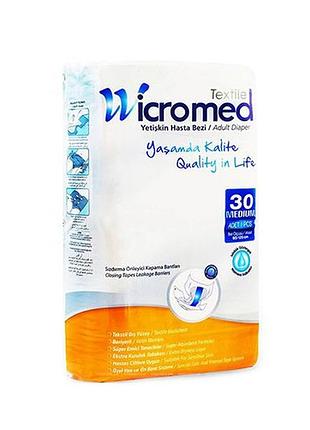 Підгузки для дорослих wicromed textil medium (85-125 см) 5 шт