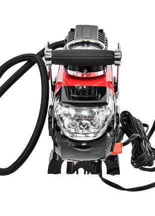 Мінікомпресор для підкачування коліс, машинний насос електричний (30 л/хв) intertool, nst