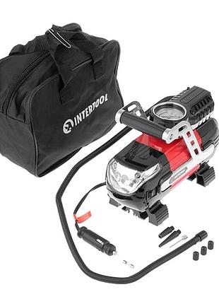 Автомобильний компресор, автомобильный электронасос (30л/мин) intertool, автонасос электрический, nst