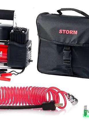 Насос автомобільний 12 вольтів (85 л/хв 10 атм), насос автомобільний двопоршневий, nst