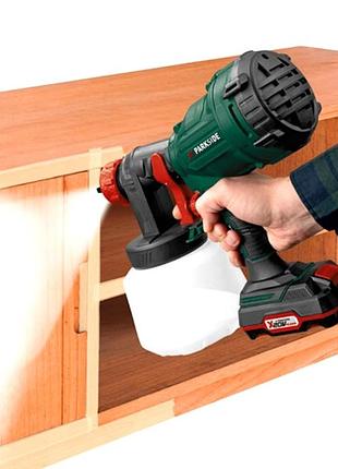 Фарбопульт електричний для фарбування автомобіля акумуляторний parkside (германня), nst