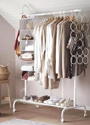 Стійка-вішалка для одягу та взуття якісна ikea, якісна підлогова стійка для одягу, nst