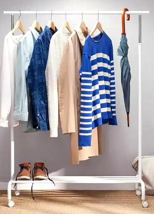 Гардеробні вішалки, вішалка підлогова для одягу на коліщатках ikea, вішалка підлогова гардеробна, nst