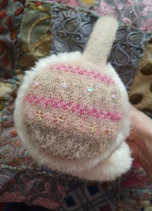 Детские наушники меховое девчачьи наушники меховые утепленные наушники