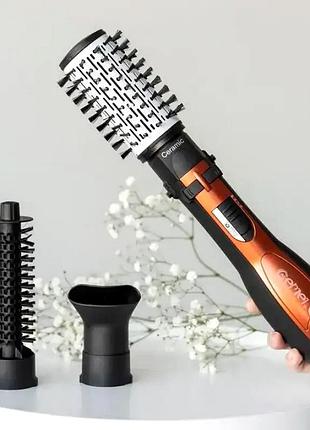 Фен щітка стайлер для укладання волосся, фен щітка на коротке волосся 3в1, nst