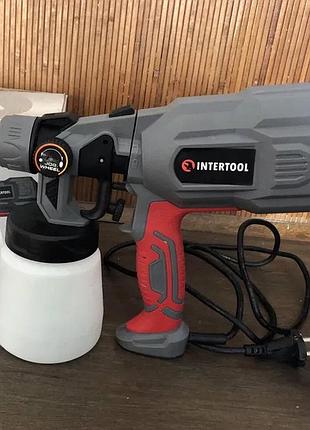 Краскораспылитель электрический бытовой 550вт intertool, nst