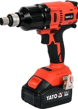 Аккумуляторный ударный гайковерт для автомеханика бесщеточный yato (польша), nst