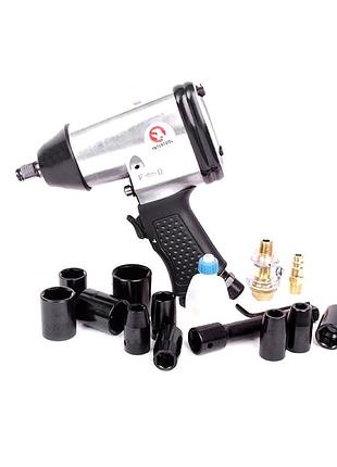 Гайковерт для колісних гайок + набір головок 17 од. 1/2 intertool, nst
