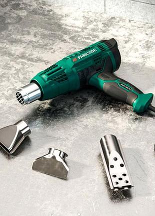 Фен електричний будівельний 2000 вт parkside (німеччина), гарний будівельний фен, nst