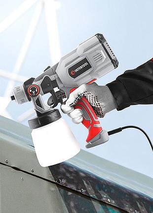 Краскораспылитель профессиональный распылитель краски 550вт intertool, nst